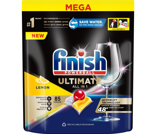 CALGONIT Kapsułki Ultimate All-in-1 85 lemon - 1286124 - zdjęcie